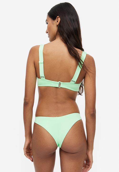 H&M - Push-up bikini top - green