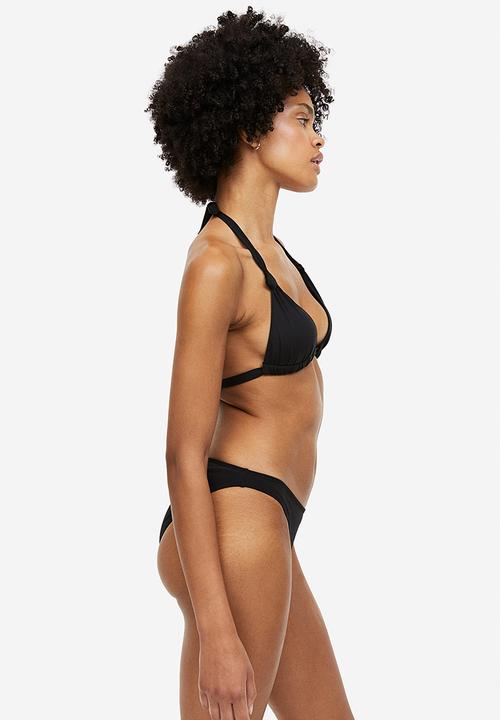 H&M - Push-up triangle bikini top - black