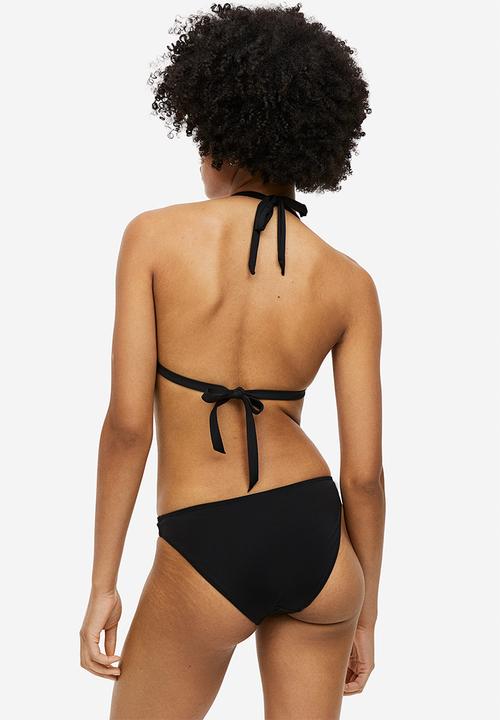 H&M - Push-up triangle bikini top - black