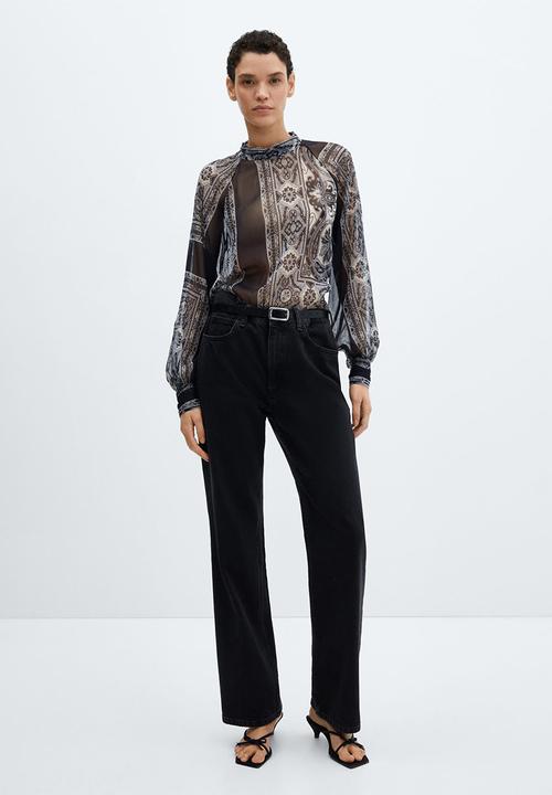 MANGO - Blouse stefi - black