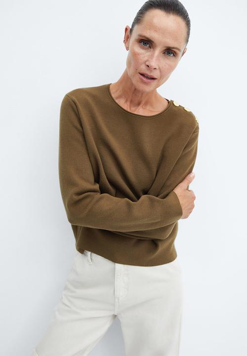 MANGO - Sweater babor - beige/khaki