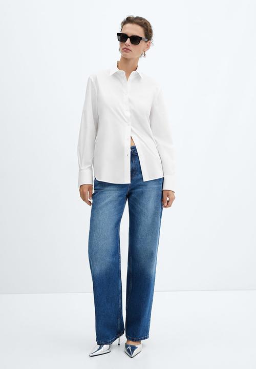 MANGO - Shirt regu - natural