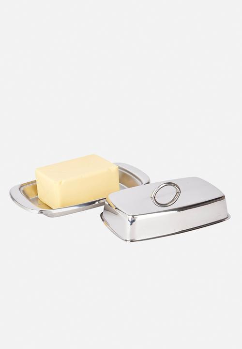 Kitchen Craft - Butter dish - silver 