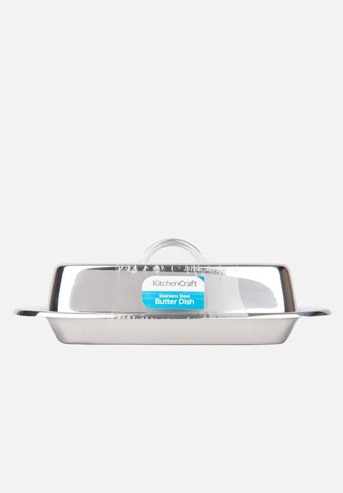 Kitchen Craft - Butter dish - silver 