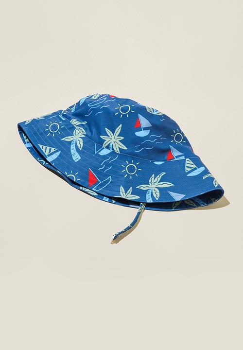 Cotton On - Baby swim bucket hat - petty blue/sail away