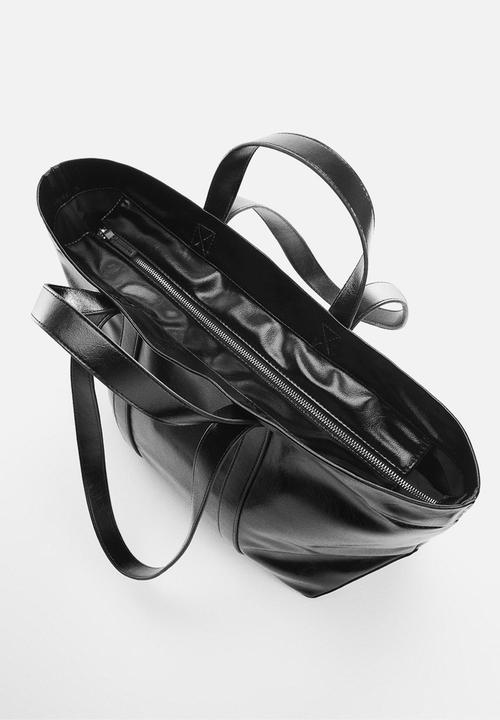 MANGO - Bag piscis - black