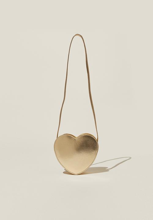 Cotton On - Hazel heart cross body bag - gold
