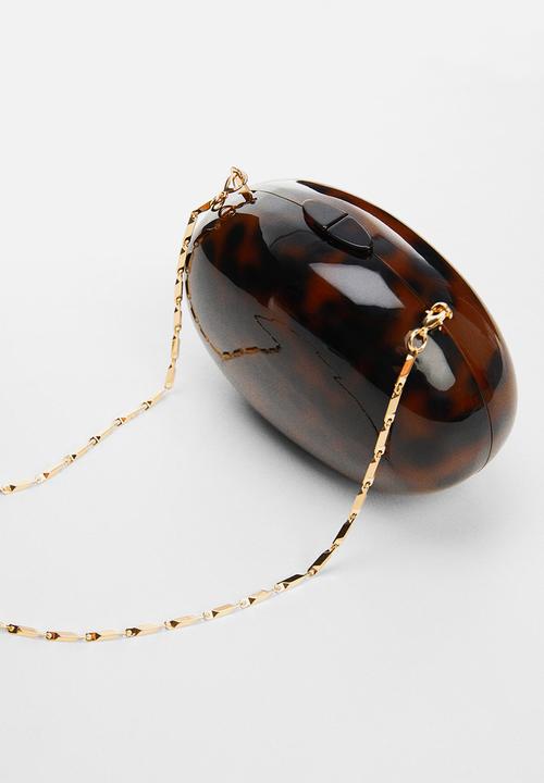MANGO - Bag amelia - dark brown