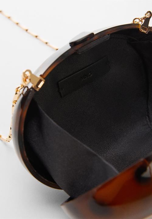 MANGO - Bag amelia - dark brown