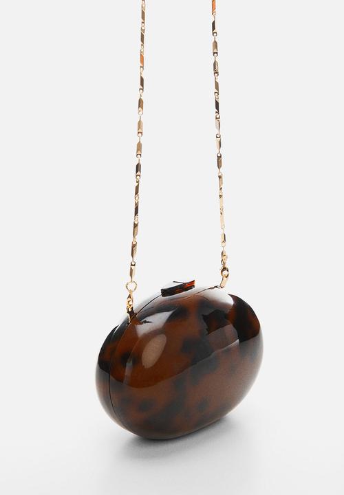 MANGO - Bag amelia - dark brown