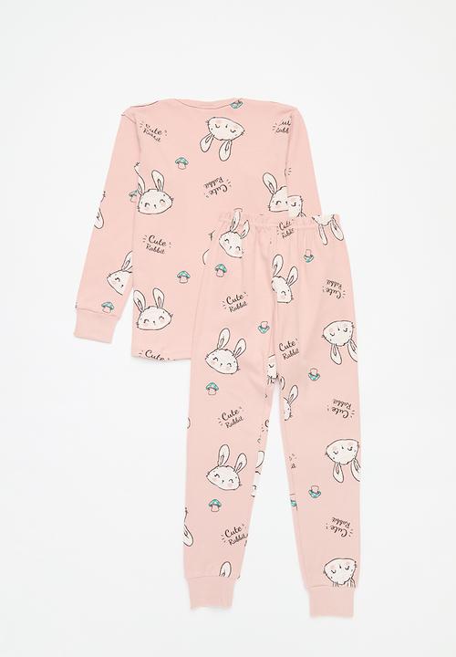 Pop Candy - Printed long sleeve pj set - pink