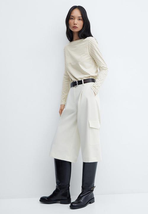 MANGO - T-shirt saco - light pastel beige