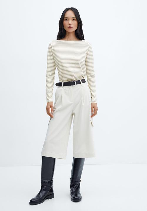 MANGO - T-shirt saco - light pastel beige