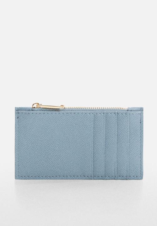 MANGO - Card holder fabra - medium blue