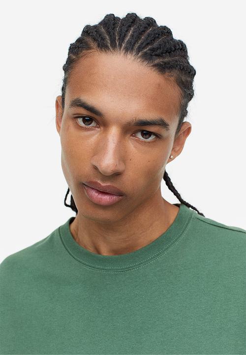 H&M - Relaxed fit T-shirt - dark green