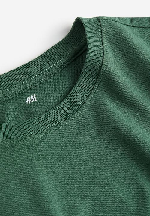H&M - Relaxed fit T-shirt - dark green