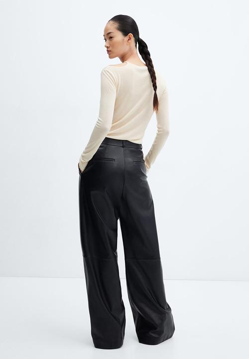 MANGO - T-shirt hole - light beige