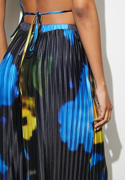 VELVET - Co-ord plisse wide leg - print 