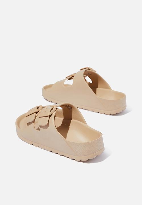 Cotton On - Twin strap slide - semolina