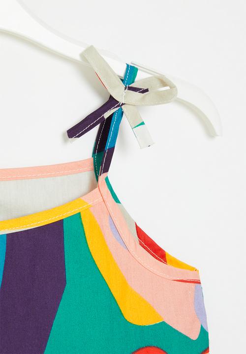 Pop Candy - Shoulder tie dress - multi