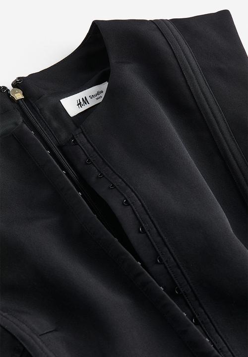 H&M - H&M STUDIO:  Hourglass mini dress - black