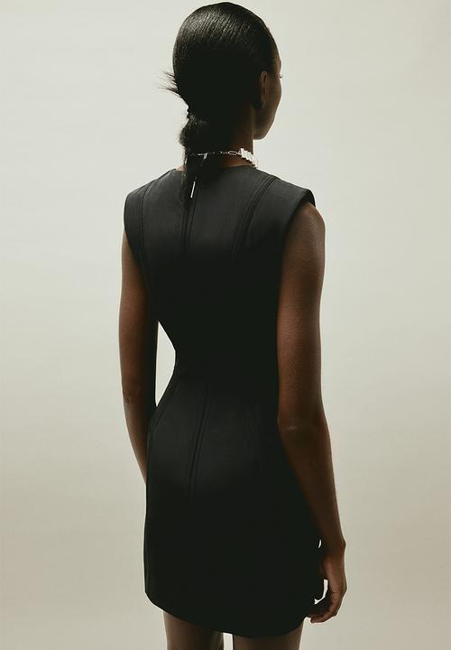 H&M - H&M STUDIO:  Hourglass mini dress - black
