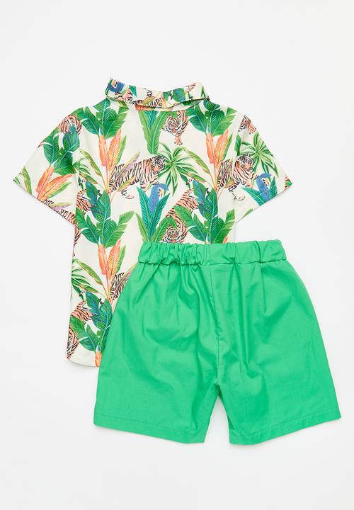 Pop Candy - Shirt and short set - green