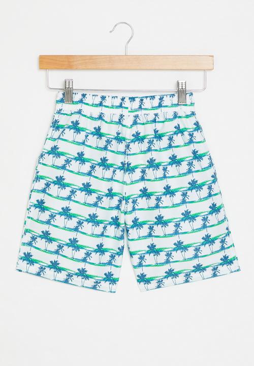 Pop Candy - Board shorts - blue & white