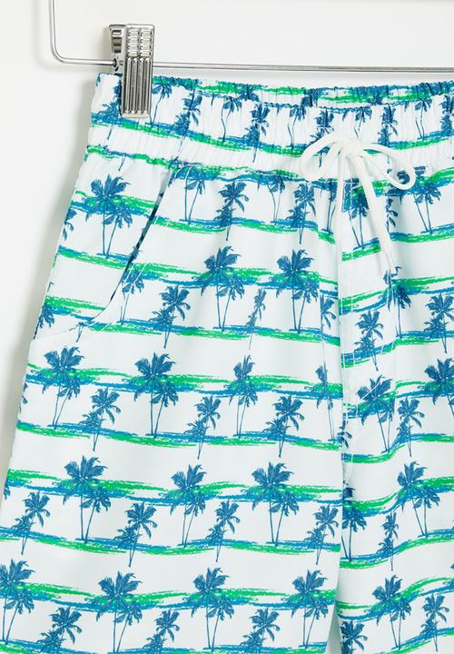 Pop Candy - Board shorts - blue & white