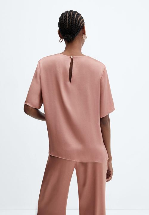 MANGO - Blouse massim - light pastel pink