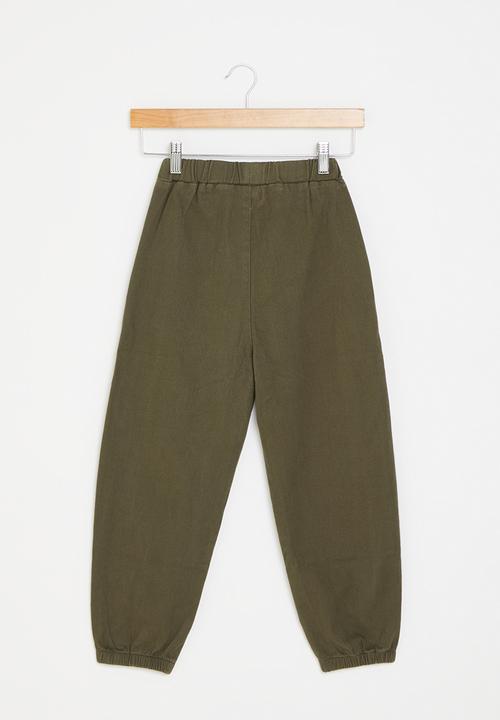 Pop Candy - Cuff pants - olive green