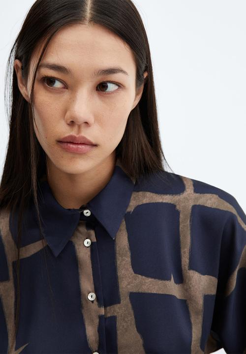 MANGO - Shirt camila - medium gray