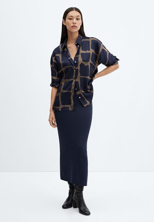 MANGO - Shirt camila - medium gray