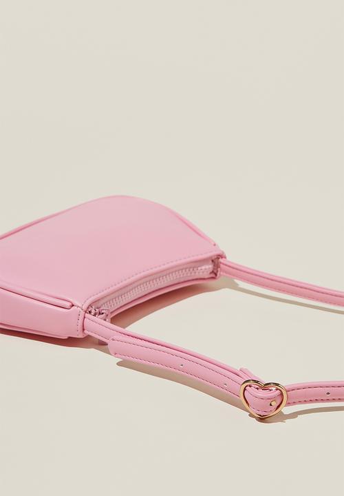 Cotton On - Sadie saddle bag - cali pink/heart