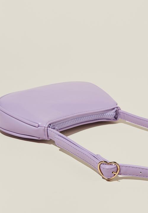 Cotton On - Sadie saddle bag - lavender dreams/heart