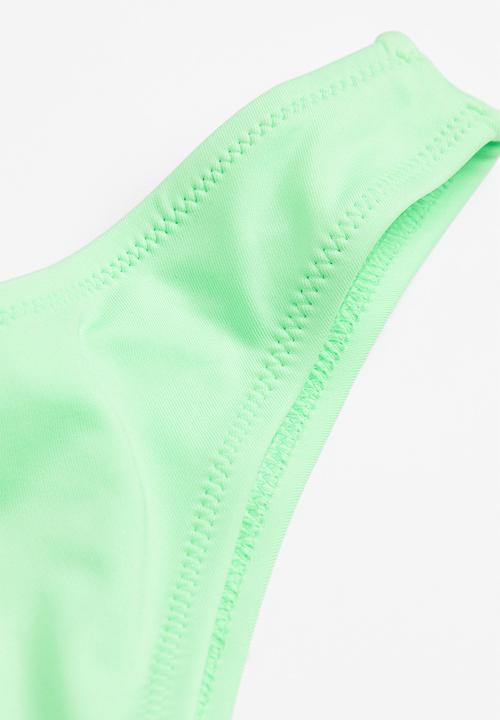H&M - Brazilian bikini bottoms - neon green