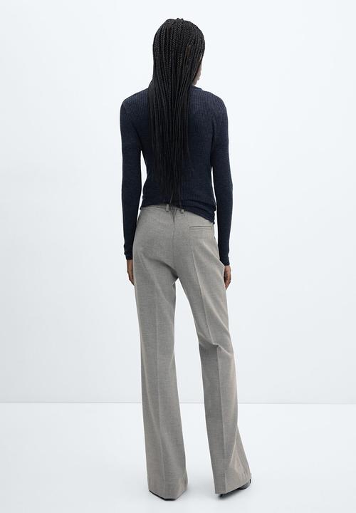 MANGO - Trousers emma - medium gray