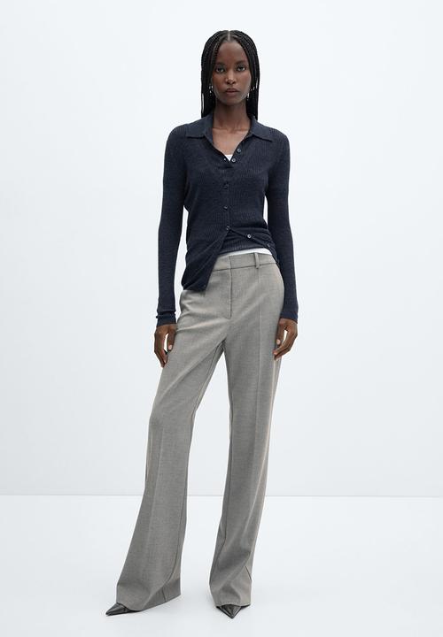 MANGO - Trousers emma - medium gray