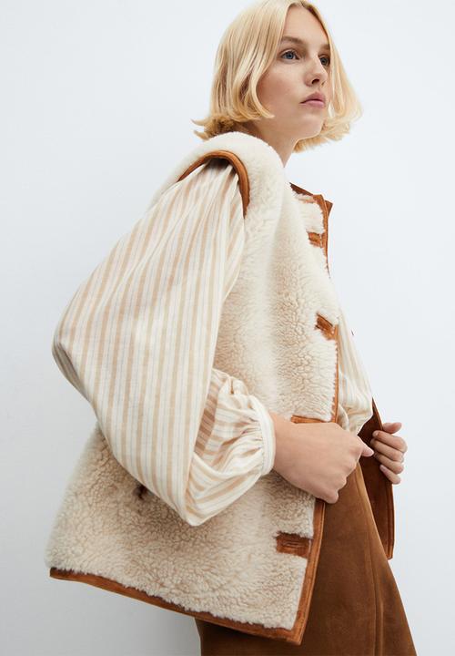 MANGO - Waistcoat Collie - Light Beige