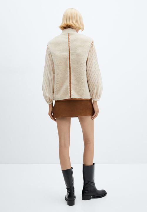 MANGO - Waistcoat Collie - Light Beige