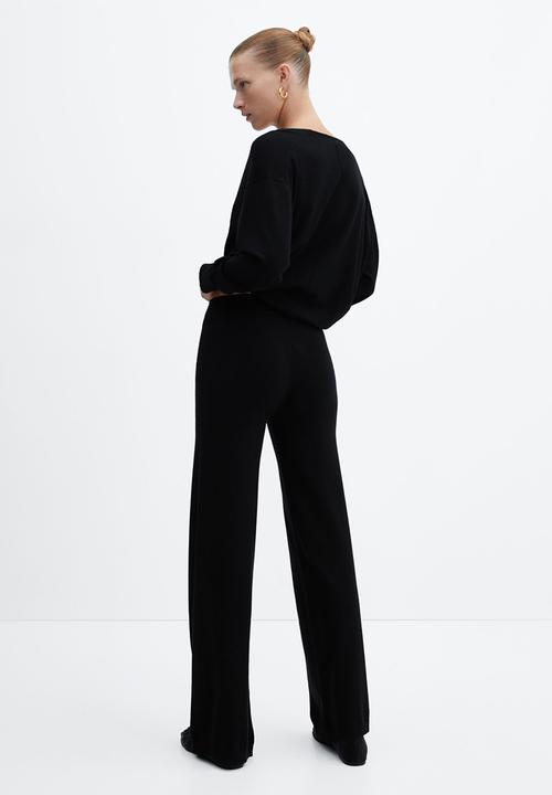 MANGO - Trousers vieira - black