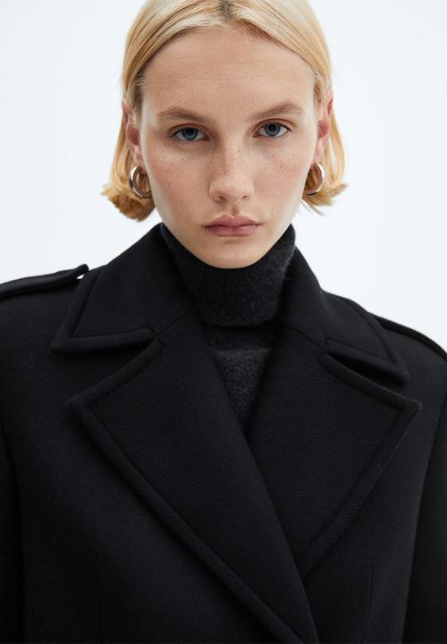 MANGO - Coat Milions - Black