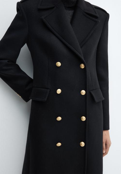 MANGO - Coat Milions - Black