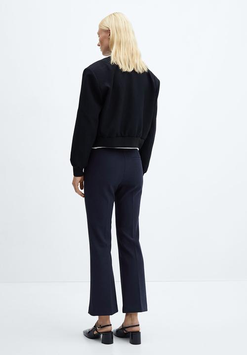 MANGO - Trousers flan - navy