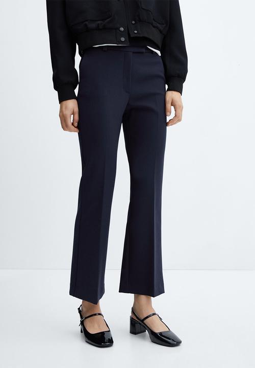 MANGO - Trousers flan - navy