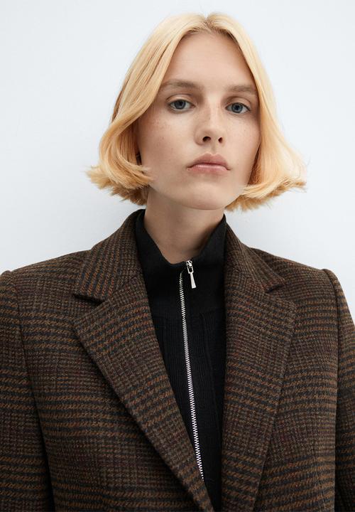 MANGO - Blazer Bruna - Brown