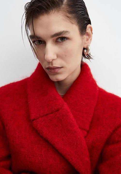 MANGO - Coat Carmin - Red