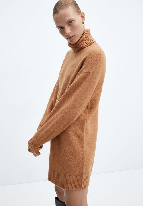 MANGO - Dress Taldora - Mid-Beige