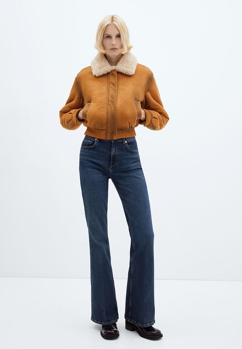 MANGO - Jacket Aviator - Mid-Beige