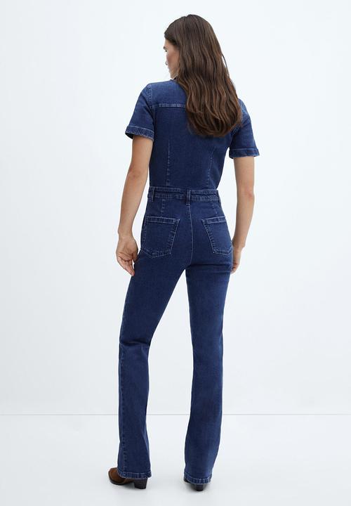 MANGO - One-Piece Suit Iggy - Open Blue